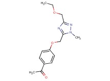 1-(4-{[3-(ethoxymethyl)-1-methyl-1H-1,2,4-triazol-5-yl]methoxy}phenyl)ethanone