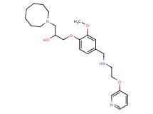 1-(1-azocanyl)-3-[2-methoxy-4-({[2-(3-pyridinyloxy)ethyl]amino}methyl)phenoxy]-2-propanol