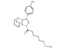 (3R*,3aR*,7aR*)-1-(6-methoxyhexanoyl)-3-(4-methylphenyl)octahydro-4,7-ethanopyrrolo[3,2-b]pyridine