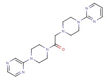 2-(4-{2-oxo-2-[4-(2-pyrazinyl)-1-piperazinyl]ethyl}-1-piperazinyl)pyrimidine