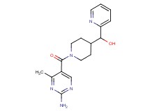 {1-[(2-amino-4-methylpyrimidin-5-yl)carbonyl]piperidin-4-yl}(pyridin-2-yl)methanol