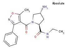 (2S,4R)-4-amino-N-ethyl-1-[(5-methyl-3-phenylisoxazol-4-yl)carbonyl]pyrrolidine-2-carboxamide
