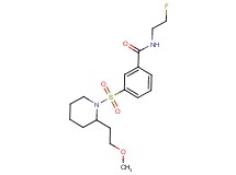 N-(2-fluoroethyl)-3-{[2-(2-methoxyethyl)piperidin-1-yl]sulfonyl}benzamide