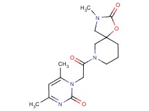 7-[(4,6-dimethyl-2-oxo-1(2H)-pyrimidinyl)acetyl]-3-methyl-1-oxa-3,7-diazaspiro[4.5]decan-2-one