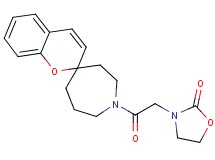 3-[2-oxo-2-(1H-spiro[azepane-4,2'-chromen]-1-yl)ethyl]-1,3-oxazolidin-2-one