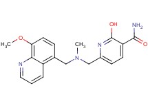 2-hydroxy-6-{[[(8-methoxy-5-quinolinyl)methyl](methyl)amino]methyl}nicotinamide