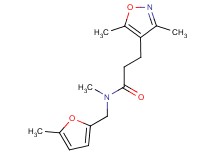 3-(3,5-dimethyl-4-isoxazolyl)-N-methyl-N-[(5-methyl-2-furyl)methyl]propanamide