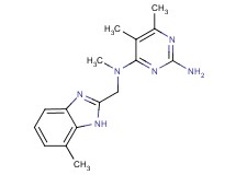 N~4~,5,6-trimethyl-N~4~-[(7-methyl-1H-benzimidazol-2-yl)methyl]pyrimidine-2,4-diamine