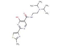 N-[2-(diisopropylamino)ethyl]-4-hydroxy-2-(2-methyl-1,3-thiazol-4-yl)pyrimidine-5-carboxamide