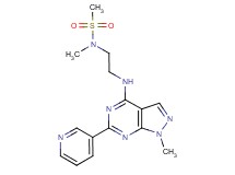 N-methyl-N-(2-{[1-methyl-6-(3-pyridinyl)-1H-pyrazolo[3,4-d]pyrimidin-4-yl]amino}ethyl)methanesulfonamide