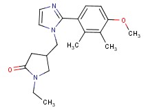 1-ethyl-4-{[2-(4-methoxy-2,3-dimethylphenyl)-1H-imidazol-1-yl]methyl}pyrrolidin-2-one