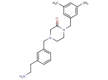 4-[3-(2-aminoethyl)benzyl]-1-(3,5-dimethylbenzyl)-2-piperazinone
