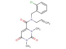N-allyl-N-(2-chlorobenzyl)-1,3-dimethyl-2,6-dioxo-1,2,3,6-tetrahydropyrimidine-4-carboxamide