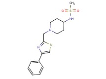 N-{1-[(4-phenyl-1,3-thiazol-2-yl)methyl]-4-piperidinyl}methanesulfonamide