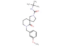 N-(tert-butyl)-7-(3-methoxybenzyl)-6-oxo-2,7-diazaspiro[4.5]decane-2-carboxamide