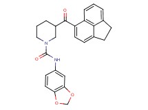 N-1,3-benzodioxol-5-yl-3-(1,2-dihydro-5-acenaphthylenylcarbonyl)-1-piperidinecarboxamide