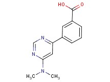 3-[6-(dimethylamino)-4-pyrimidinyl]benzoic acid