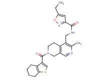 5-ethyl-N-{[3-methyl-7-(4,5,6,7-tetrahydro-1-benzothien-3-ylcarbonyl)-5,6,7,8-tetrahydro-2,7-naphthyridin-4-yl]methyl}-3-isoxazolecarboxamide