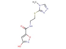 3-hydroxy-N-{2-[(4-methyl-4H-1,2,4-triazol-3-yl)thio]ethyl}isoxazole-5-carboxamide
