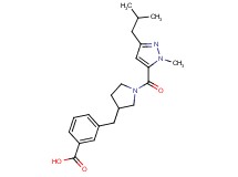 3-({1-[(3-isobutyl-1-methyl-1H-pyrazol-5-yl)carbonyl]-3-pyrrolidinyl}methyl)benzoic acid