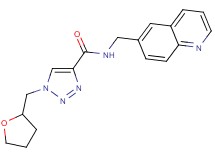 N-(6-quinolinylmethyl)-1-(tetrahydro-2-furanylmethyl)-1H-1,2,3-triazole-4-carboxamide