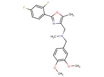 1-[2-(2,4-difluorophenyl)-5-methyl-1,3-oxazol-4-yl]-N-(3,4-dimethoxybenzyl)-N-methylmethanamine