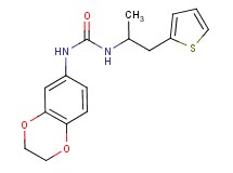 N-(2,3-dihydro-1,4-benzodioxin-6-yl)-N'-[1-methyl-2-(2-thienyl)ethyl]urea