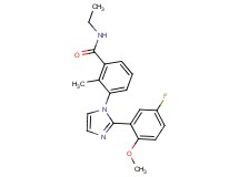 N-ethyl-3-[2-(5-fluoro-2-methoxyphenyl)-1H-imidazol-1-yl]-2-methylbenzamide