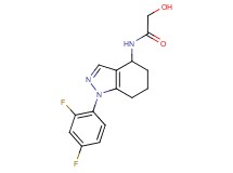 N-[1-(2,4-difluorophenyl)-4,5,6,7-tetrahydro-1H-indazol-4-yl]-2-hydroxyacetamide
