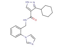 3-cyclohexyl-N-[2-(1H-imidazol-1-yl)benzyl]-1H-pyrazole-4-carboxamide