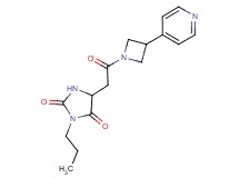 5-{2-oxo-2-[3-(4-pyridinyl)-1-azetidinyl]ethyl}-3-propyl-2,4-imidazolidinedione
