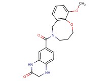 7-[(10-methoxy-3,4-dihydro-2H-1,5-benzoxazocin-5(6H)-yl)carbonyl]-3,4-dihydroquinoxalin-2(1H)-one