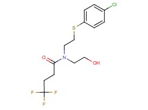 N-{2-[(4-chlorophenyl)thio]ethyl}-4,4,4-trifluoro-N-(2-hydroxyethyl)butanamide