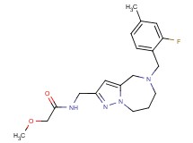 N-{[5-(2-fluoro-4-methylbenzyl)-5,6,7,8-tetrahydro-4H-pyrazolo[1,5-a][1,4]diazepin-2-yl]methyl}-2-methoxyacetamide