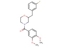 4-(3,4-dimethoxybenzoyl)-2-(3-fluorobenzyl)morpholine