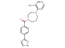 1-(3-methyl-4-pyridinyl)-4-[4-(1H-pyrazol-3-yl)benzoyl]-1,4-diazepane
