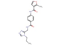 2-methyl-N-[4-({[(4-propyl-4H-1,2,4-triazol-3-yl)methyl]amino}carbonyl)phenyl]-3-furamide