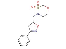 4-[(3-phenyl-4,5-dihydroisoxazol-5-yl)methyl]-1,3,4-oxathiazinane 3,3-dioxide