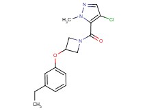 4-chloro-5-{[3-(3-ethylphenoxy)azetidin-1-yl]carbonyl}-1-methyl-1H-pyrazole