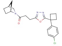 (1S*,4S*)-2-(3-{5-[1-(4-chlorophenyl)cyclobutyl]-1,3,4-oxadiazol-2-yl}propanoyl)-2-azabicyclo[2.2.1]heptane