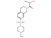 1-[7-[(4-methylpiperazin-1-yl)sulfonyl]-3,4-dihydroisoquinolin-2(1H)-yl]-1-oxopropan-2-ol