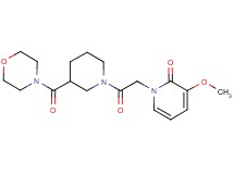 3-methoxy-1-{2-[3-(morpholin-4-ylcarbonyl)piperidin-1-yl]-2-oxoethyl}pyridin-2(1H)-one