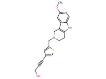 3-{5-[(8-methoxy-1,3,4,5-tetrahydro-2H-pyrido[4,3-b]indol-2-yl)methyl]-3-thienyl}prop-2-yn-1-ol