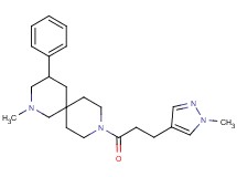 2-methyl-9-[3-(1-methyl-1H-pyrazol-4-yl)propanoyl]-4-phenyl-2,9-diazaspiro[5.5]undecane