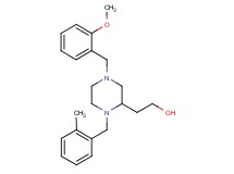 2-[4-(2-methoxybenzyl)-1-(2-methylbenzyl)-2-piperazinyl]ethanol