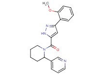 3-(1-{[3-(2-methoxyphenyl)-1H-pyrazol-5-yl]carbonyl}piperidin-2-yl)pyridine