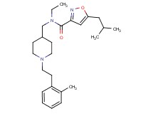 N-ethyl-5-isobutyl-N-({1-[2-(2-methylphenyl)ethyl]-4-piperidinyl}methyl)-3-isoxazolecarboxamide