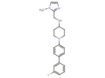 1-(3'-fluoro-4-biphenylyl)-N-[(1-methyl-1H-imidazol-2-yl)methyl]-4-piperidinamine