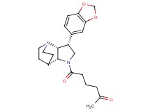 6-[(3R*,3aR*,7aR*)-3-(1,3-benzodioxol-5-yl)hexahydro-4,7-ethanopyrrolo[3,2-b]pyridin-1(2H)-yl]-6-oxohexan-2-one