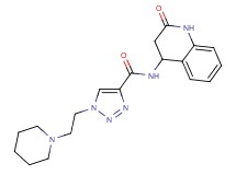N-(2-oxo-1,2,3,4-tetrahydro-4-quinolinyl)-1-[2-(1-piperidinyl)ethyl]-1H-1,2,3-triazole-4-carboxamide